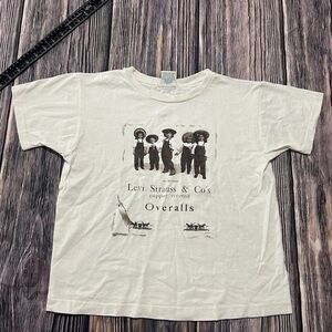 Vintage Levi Strauss & Co Overalls Adult Small/Medium T Shirt Little Kids Design